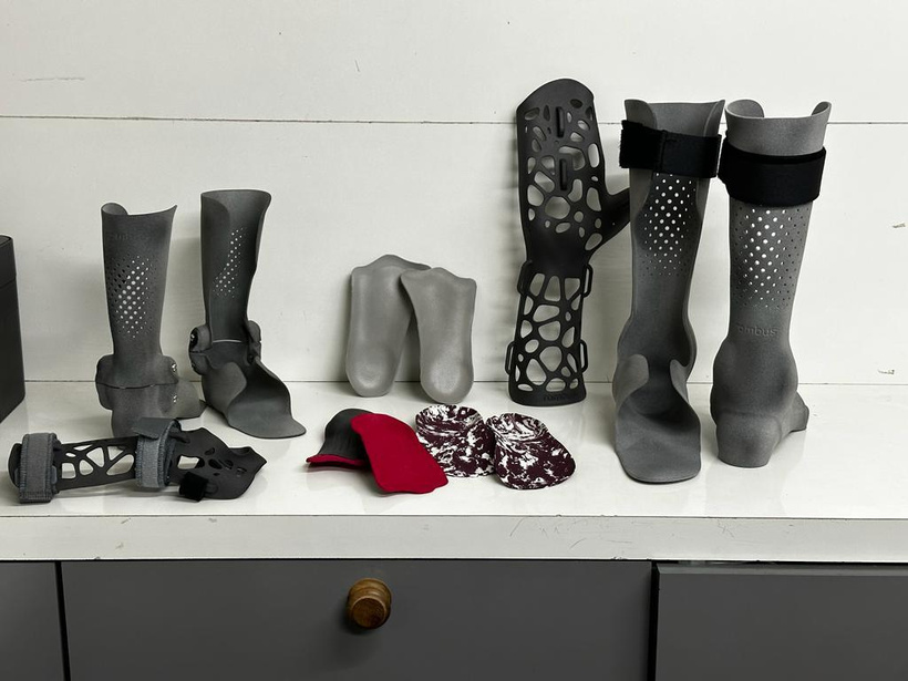 3D printed custom orthosis produced at the Mahavir Enterprises workshop